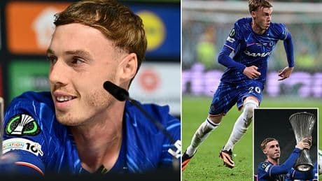Cole Palmer leaves fans in stitches with hilariously blunt interview after heroics in Conference League final - but there's one question Chelsea star refuses to answer