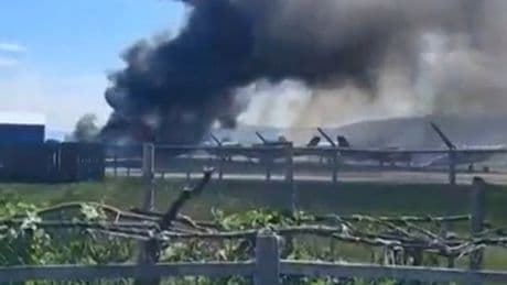 Plane crashes into parked aircraft while landing at Montana airport