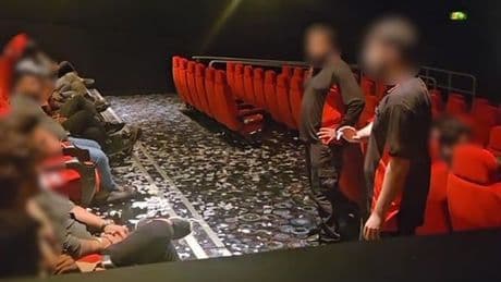 Moment furious Cineworld staff stopped movie screening to tell off customers