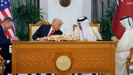 Trump İsrail saldırısı sonrası Katar Başbakanı ile yemekte bir araya geldi