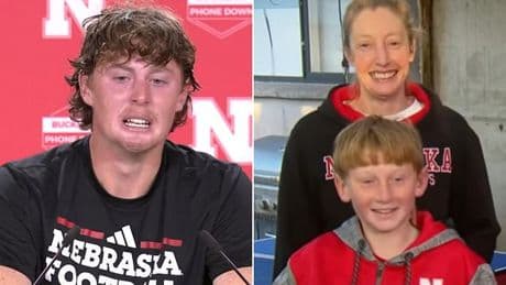 Family of college star who wept after being stunned by reporter's question speak out from across the globe