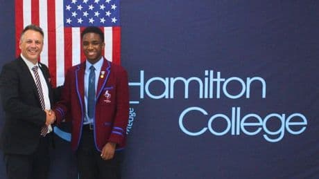 Hamilton College’s Ben set to live the American dream at Columbia University