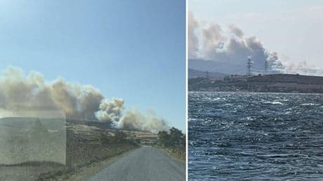 Çanakkale'de yangın çıktı! Ekipler seferber oldu