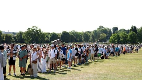 Welcome to the Queue, where waiting for Wimbledon tickets rivals the tennis