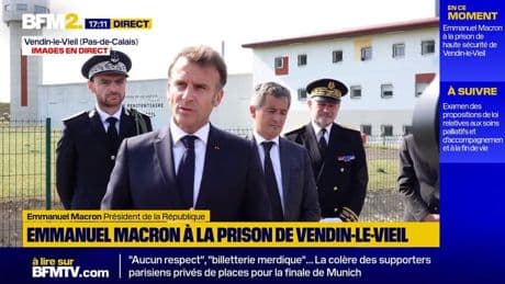 Prison de haute sécurité: Emmanuel Macron parle dune "vraie révolution"