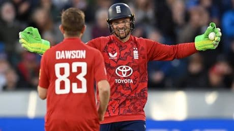England vs West Indies: Jos Buttler and Liam Dawson lead hosts to opening T20 victory