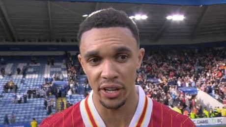 Trent Alexander-Arnold responds to question on Liverpool future after wild celebration