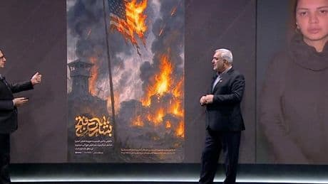 Hamaney'den yanan ABD bayraklı paylaşım: Boyun eğmeyeceğiz