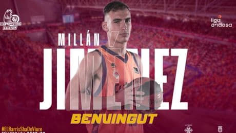 Millán Jiménez marcha cedido al Hiopos Lleida desde Valencia Basket