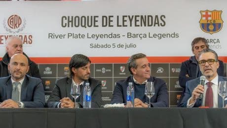 Presentado en Buenos Aires el River-Barça de Leyendas
