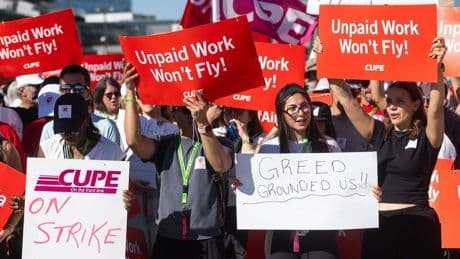 Ongoing Air Canada flight attendant strike is illegal, federal tribunal rules
