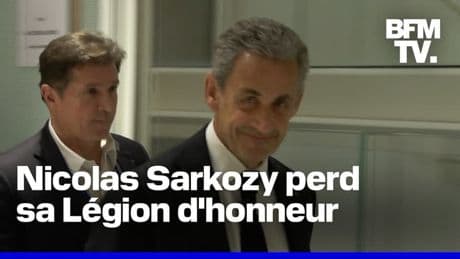 L'ancien président Nicolas Sarkozy est officiellement exclu de la Légion d'honneur