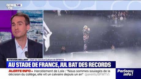 Concert de Jul au Stade de France: le rappeur bat un record historique d'affluence