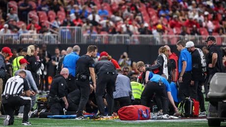 NFL preseason game between Detroit and Atlanta stopped after serious injury