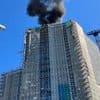 Notfälle: Feuer auf Berliner Hochhaus-Baustelle