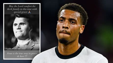 DFB-Star Nmecha trauert um ermordeten Kirk - „Die Ermordung zu feiern, ist wirklich böse“