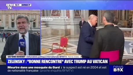 Zelensky : "bonne rencontre" avec Trump au Vatican - 26/04