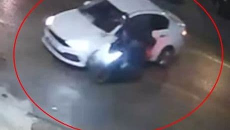 Otomobil ile motosiklet çarpıştı: 1 yaralı