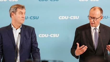 Haushaltslücke: Friedrich Merz und Markus Söder lehnen Steuererhöhungen weiterhin ab