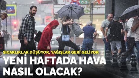 Meteoroloji paylaştı: Sıcaklıklar düşüyor, yağışlar geri geliyor