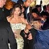 Lauren Sanchez and Jeff Bezos' A-list guests run for cover as pre-wedding party is hit by huge freak thunderstorm