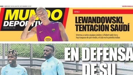 Portada de hoy de la Edición Bizkaia-Araba de Mundo Deportivo