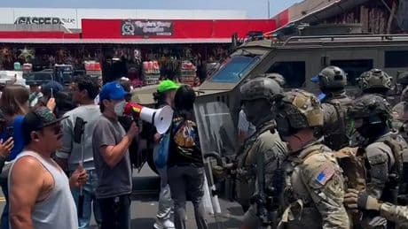 Agents Use Military-Style Force Against Protesters at L.A. Immigration Raid