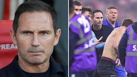 Frank Lampard fumes at fan on pitch after Sunderland score dramatic play-off winner