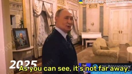 Bizarre moment Putin gives tour of luxurious Kremlin apartment… it comes with gilded walls, chandeliers & grand piano