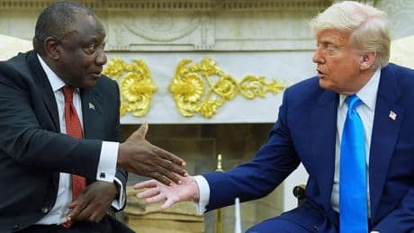 Licht aus im Oval Office: Ramaphosa spottet und lacht über Trumps "Hinterhalt"