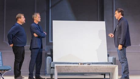 ‘Art’ review: James Corden and Neil Patrick Harris drone on about paintings in retro Broadway comedy