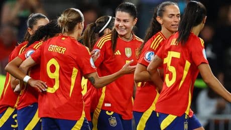 Italia - España, Eurocopa femenina: resumen, goleadores y estadísticas con la Selección clasificada como primera de grupo