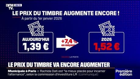 Le prix des timbres et des colis augmentera début 2026