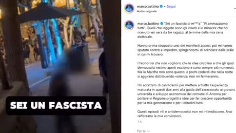 "Sei un fascista, vi ammazziamo". Aggredito il candidato di Forza Italia ad Ancona