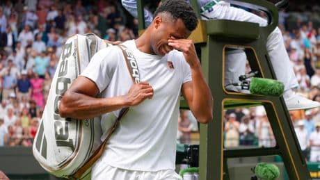 Wimbledon : «Je n’aime pas me regarder jouer», lâche le bombardier Mpetshi Perricard