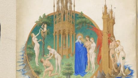 Stundenbuch des Herzogs von Berry: Paradiese, die auf eine Kuhhaut gehen