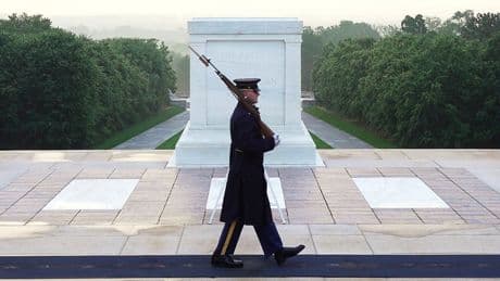 For 1 sentinel, a final walk at Arlington's Tomb of the Unknown Soldier