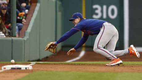 Mets’ Brett Baty’s playing more at third base because of his defense