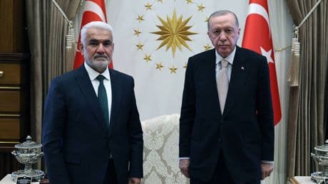 Erdoğan, Saray'da HÜDA PAR Genel Başkanı'nı kabul etti