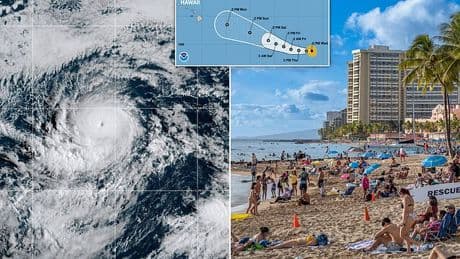 Hurricane Kiko explodes into Category 4 monster in Pacific as terrifying map shows where it will hit