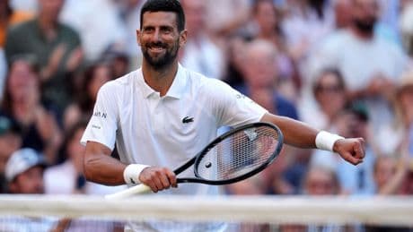 Novak Djokovic sets Wimbledon men’s semi-final record by beating Flavio Cobolli