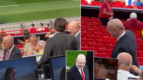 Man United co-owner Avram Glazer spotted at Old Trafford as Red Devils kick off Premier League campaign against Arsenal