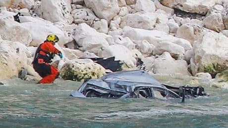Two people killed after car drives over huge cliff and crashes into the sea