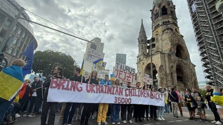 Demo in Berlin: Erinnerung an Unabhängigkeitstag in der Ukraine