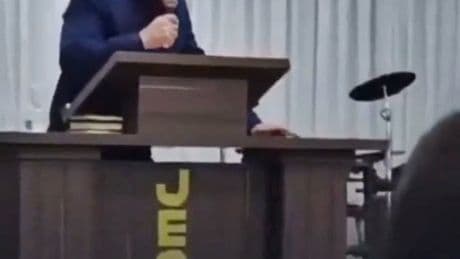 Harrowing moment pastor dies in middle of livestreamed service after dropping to knees for passionate sermon