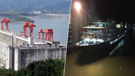 China tiene barcos del tamaño de edificios que navegan sobre montañas. Todo gracias a los ascensores más grandes del mundo