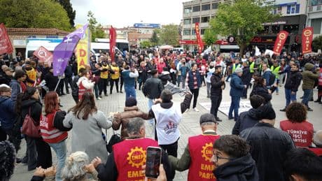 Gebze'den 1 Mayıs izlenimi: İşçiler, sendikalara rağmen alana çıktı