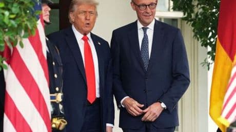 Ukraine-Konferenz in Rom: Friedrich Merz ruft Donald Trump zu Beistand für Europa auf