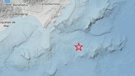 Un terremoto de magnitud 5,5 sacude las costas de Murcia y Almería