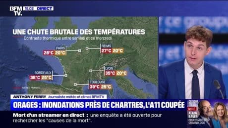 Story 5 : Orages, inondations près de Chartres, l'autoroute A11 coupée - 20/08